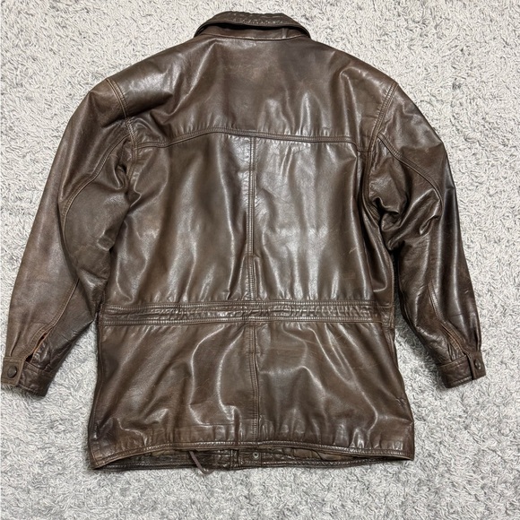 Vintage Members Only Leather Jacket. - Picture 2 of 16